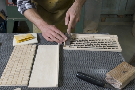 Made in France : Clavier d’ordinateur en bois