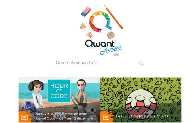 Qwant Junior – Une version pour enfants du moteur de recherche